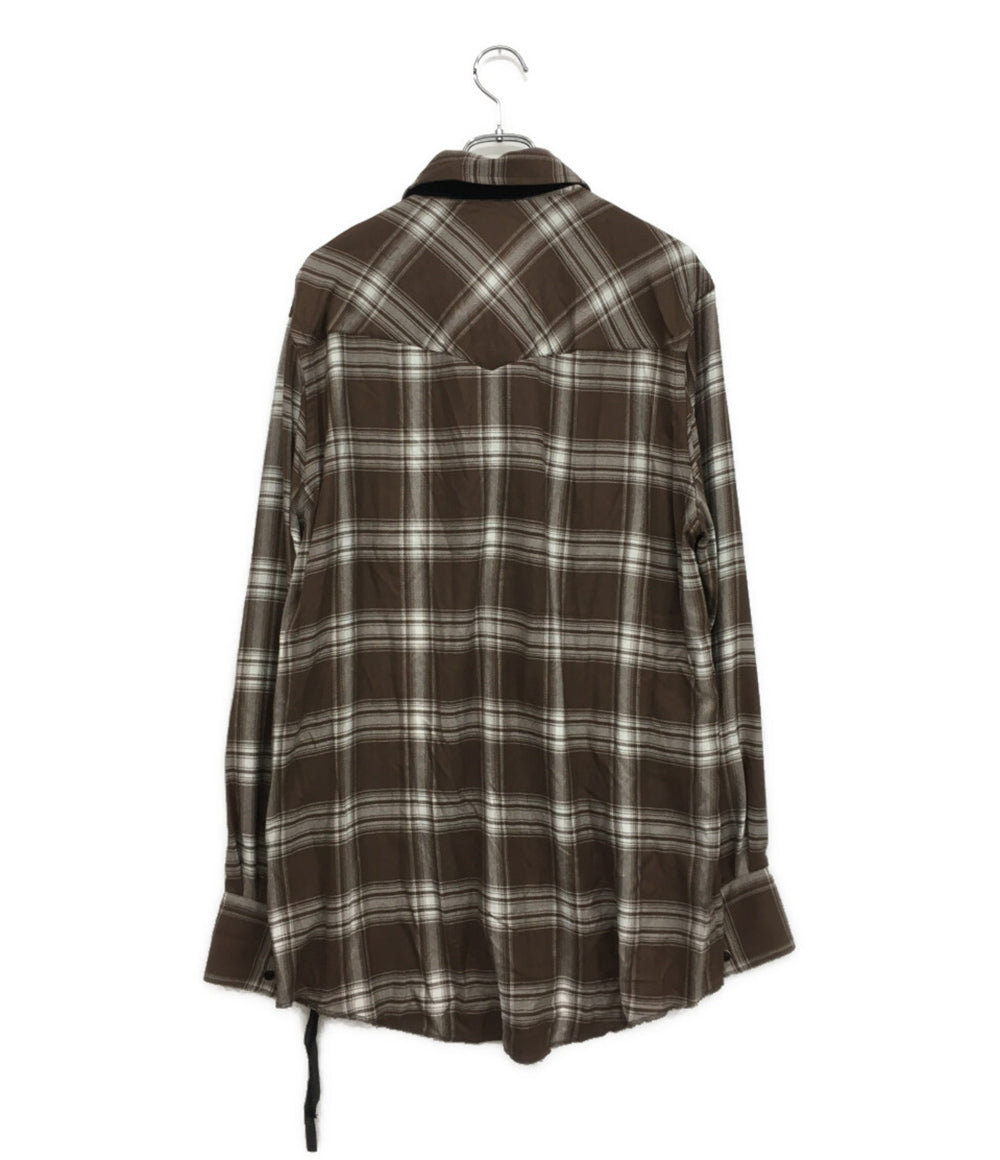 ベッドフォード 長袖シャツ Ombre-check Bow Collar Western Shirt 25SS 25SS-B-BL08 メンズ SIZE 2 BED J.W.FORD