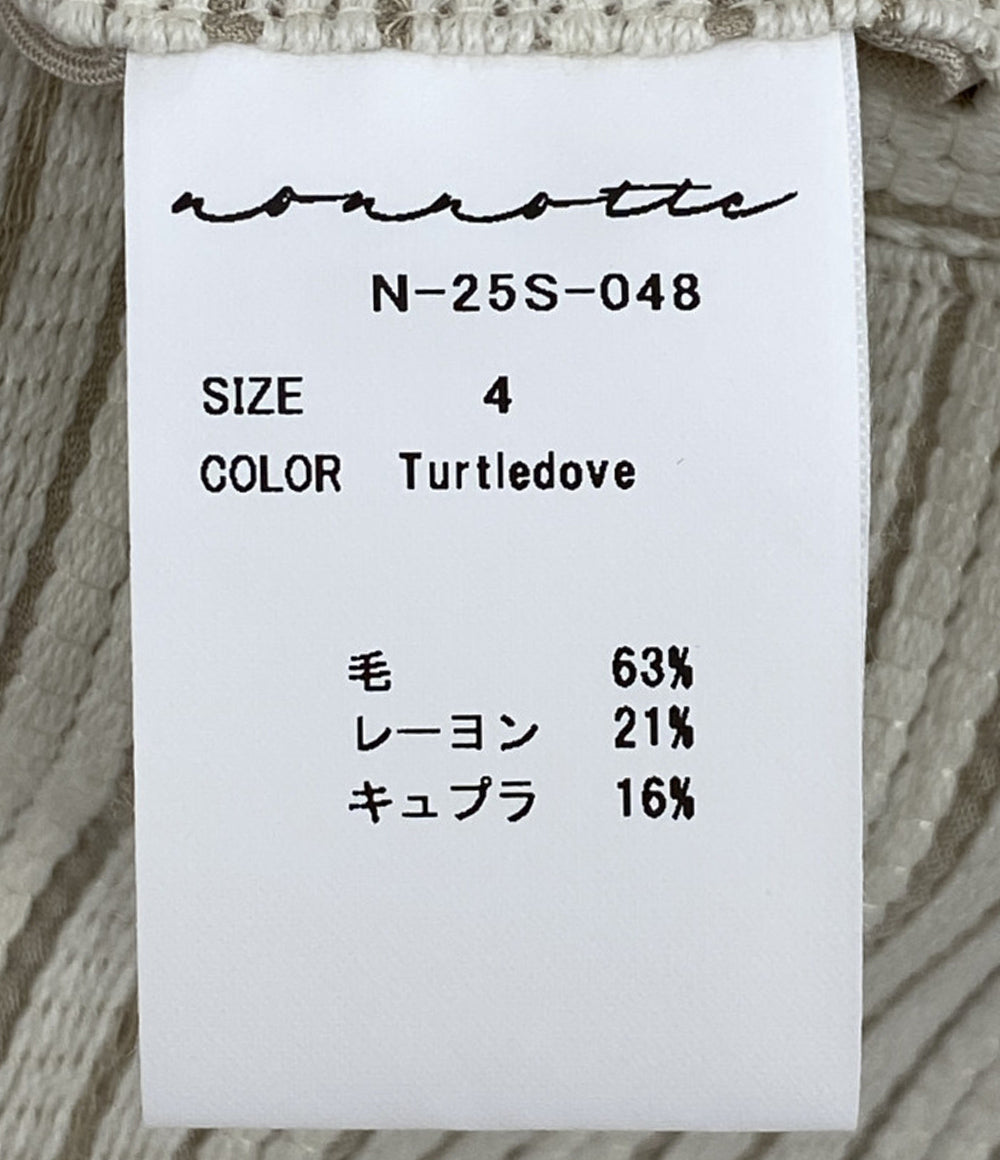 美品 nonnotte ノノット パンツ Draping Elastic in Tuck Wide Trousers 25SS メンズ SIZE 4