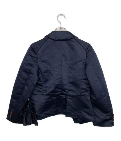 COMME des GARCONS COMME des GARCONS コム・デ・ギャルソン コムデギャルソン 製品染めフリルデザイン1Bジャケット 22AW RJ-J004 レディース SIZE XS