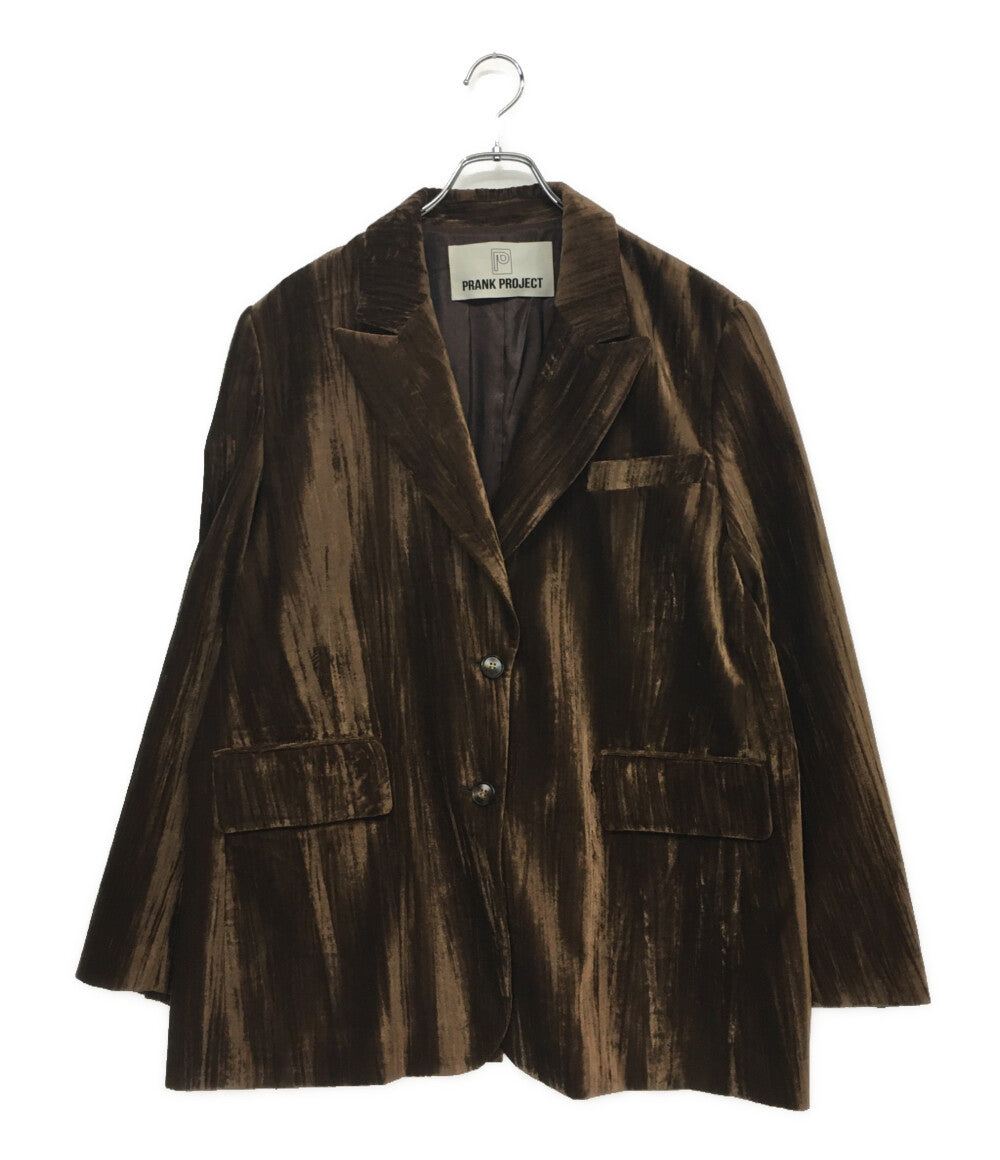 美品 プランクプロジェクト テーラードジャケット VELVET Jacket 31242116101 レディース SIZE 36 PRANK PROJECT