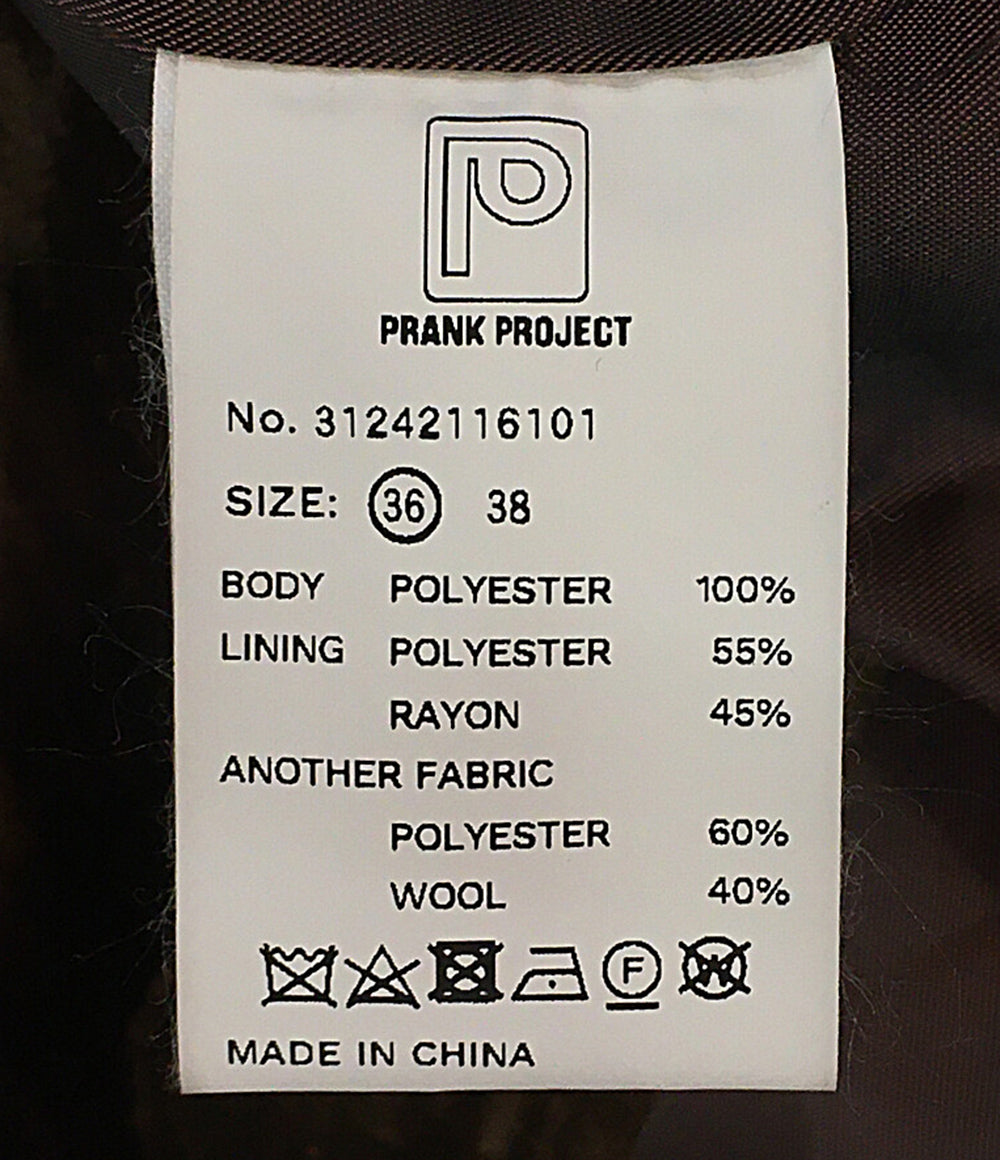 美品 プランクプロジェクト テーラードジャケット VELVET Jacket 31242116101 レディース SIZE 36 PRANK PROJECT