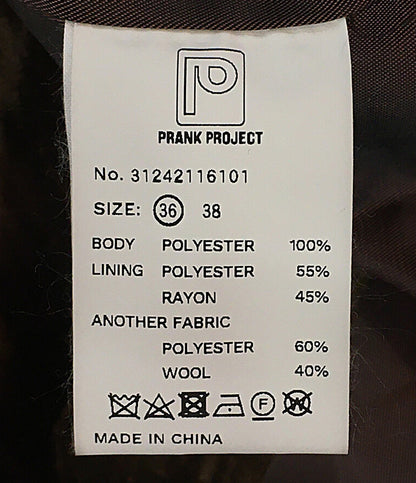 美品 プランクプロジェクト テーラードジャケット VELVET Jacket 31242116101 レディース SIZE 36 PRANK PROJECT