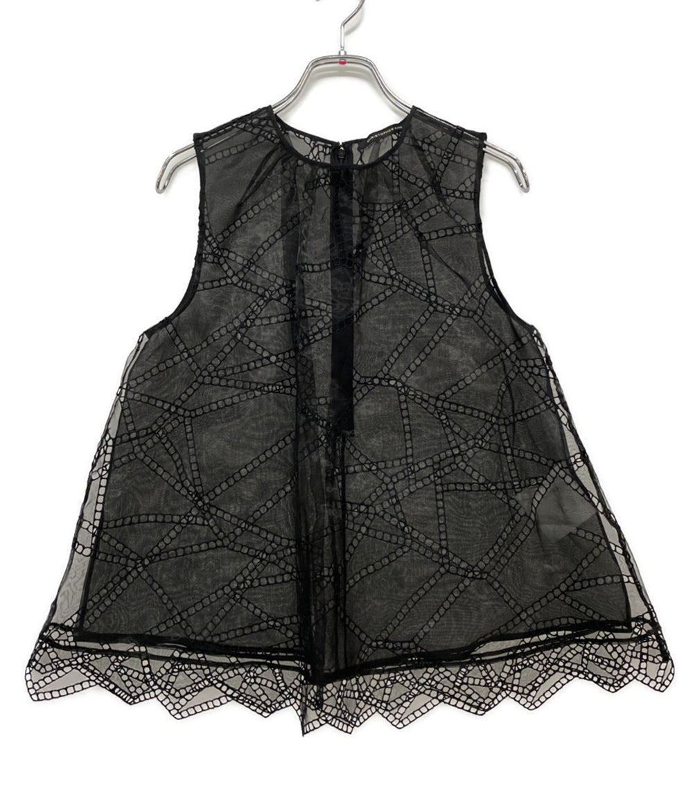 クリストファーケイン ノースリーブチュールカットソー 227858 レディース SIZE 8 CHRISTOPHER KANE