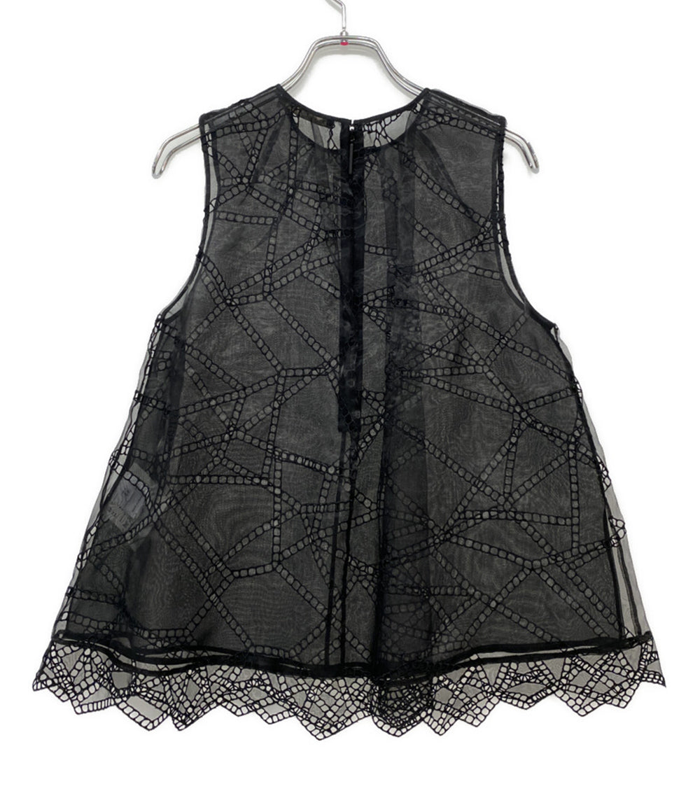 クリストファーケイン ノースリーブチュールカットソー 227858 レディース SIZE 8 CHRISTOPHER KANE