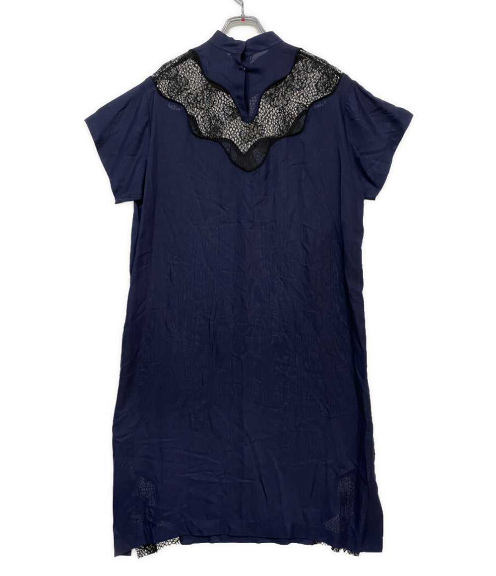 トーガプルラ 半袖ワンピース インナーレースドレス レディース SIZE 36 TOGA PULLA