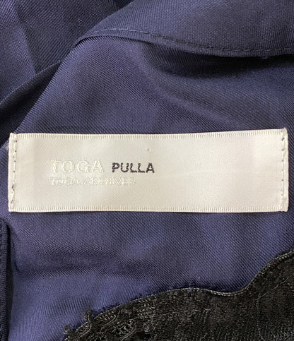 トーガプルラ 半袖ワンピース インナーレースドレス レディース SIZE 36 TOGA PULLA