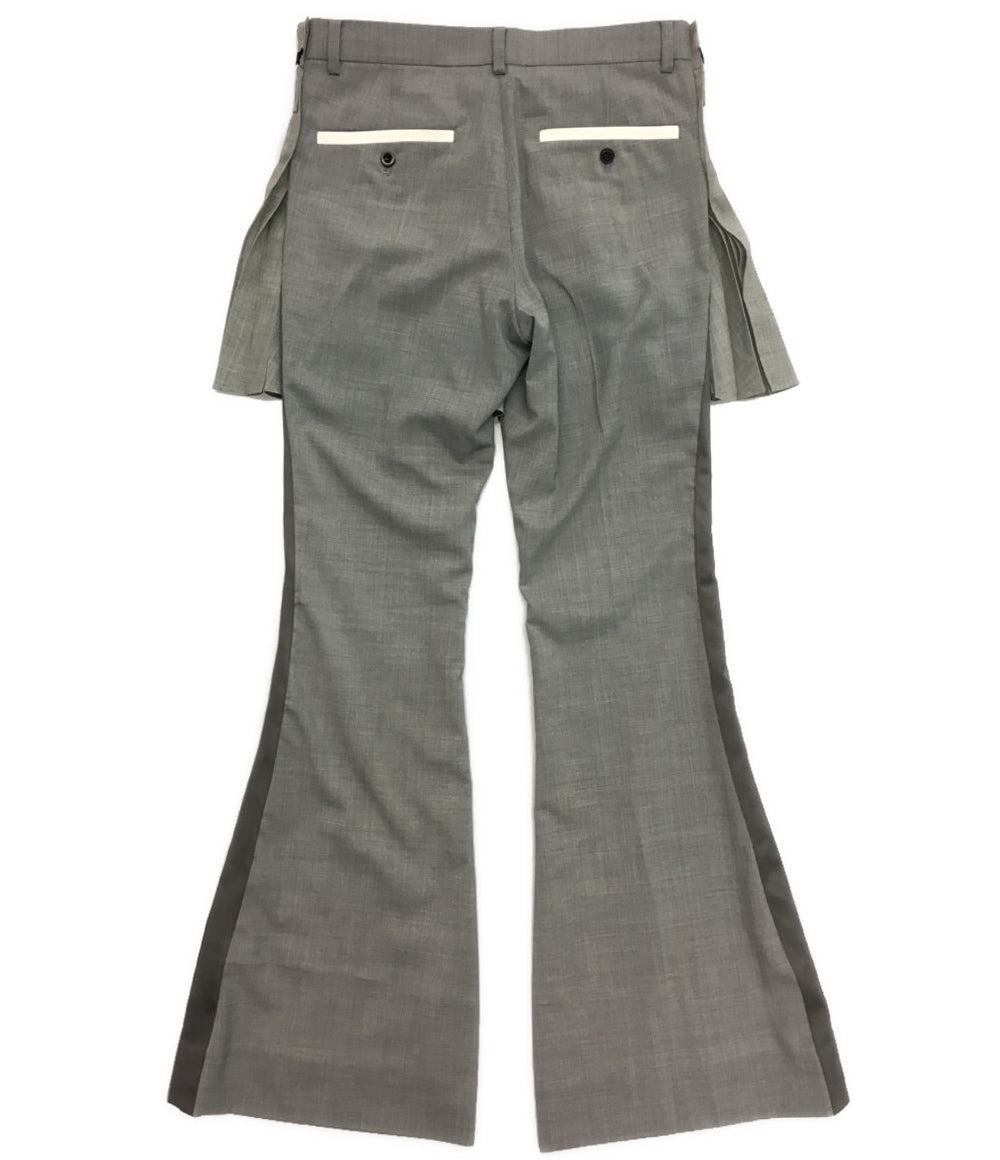 sacai フレアパンツ プリーツスカートドッキング 21-05533 レディース SIZE 3 サカイ