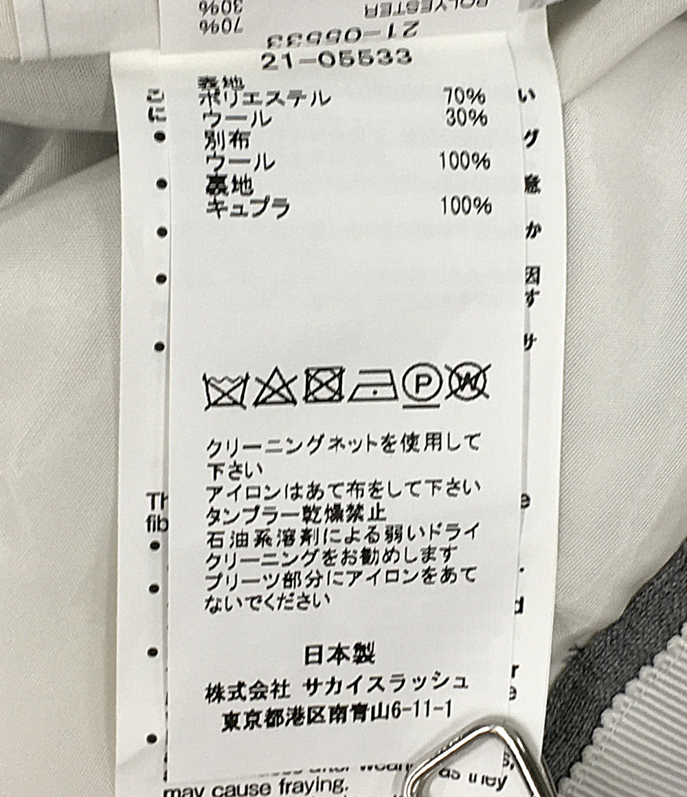 sacai フレアパンツ プリーツスカートドッキング 21-05533 レディース SIZE 3 サカイ