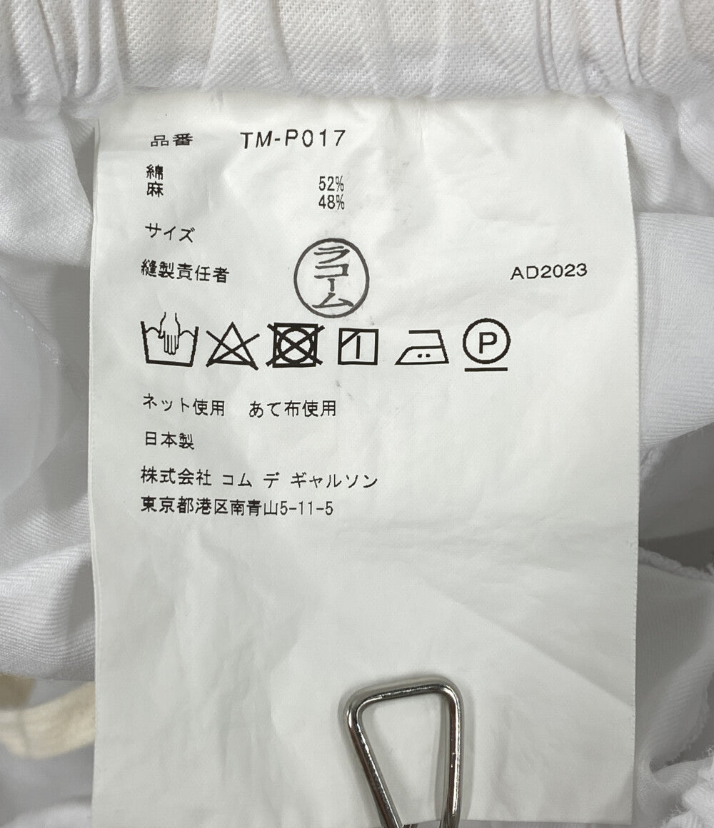 美品 tao COMME des GARCONS タオ コムデギャルソン ギャザーサルエルパンツ ホワイト 24SS TM-P017 レディース SIZE -