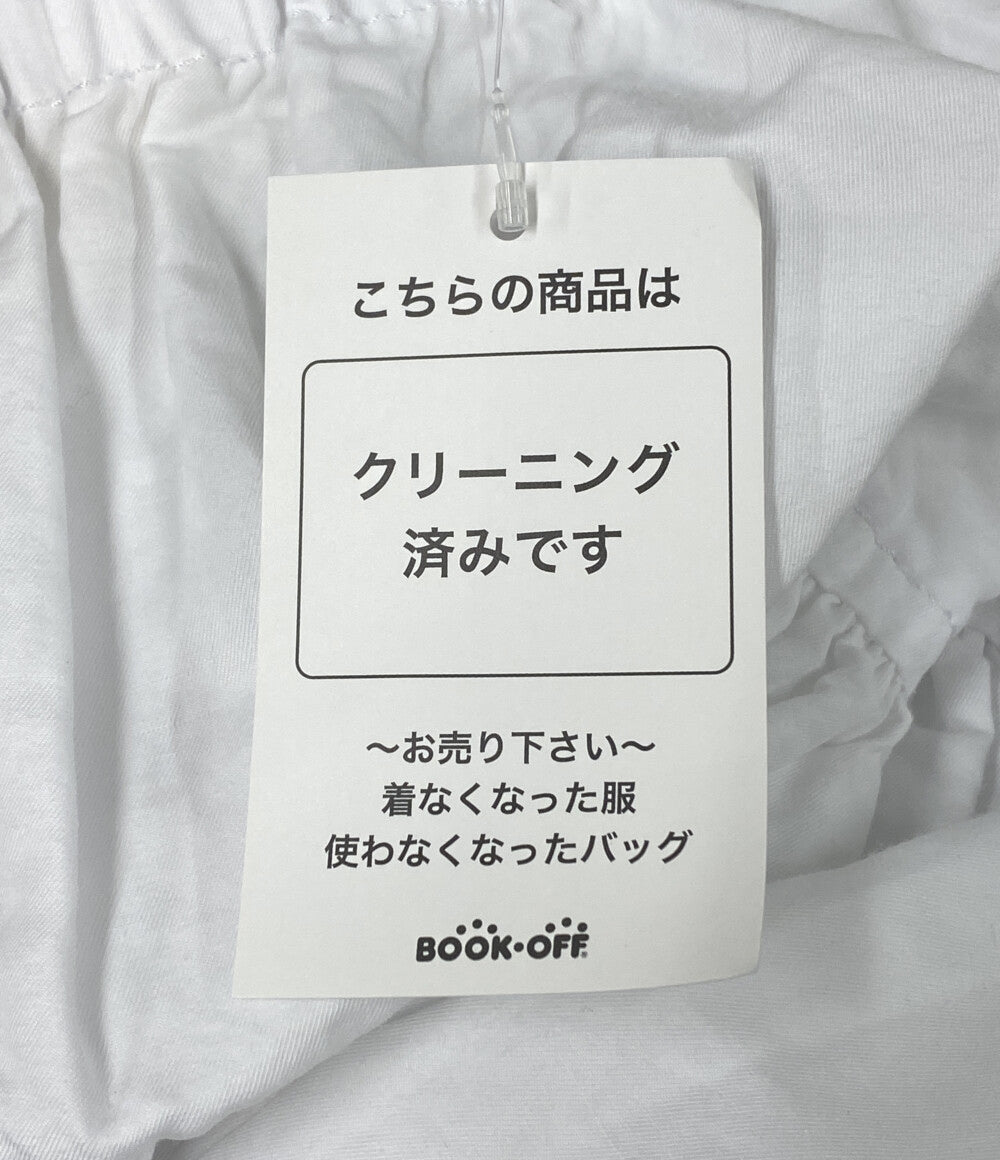 美品 tao COMME des GARCONS タオ コムデギャルソン ギャザーサルエルパンツ ホワイト 24SS TM-P017 レディース SIZE -