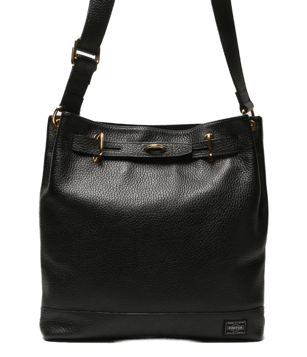 ポーター 5525ギャラリー レザーショルダーバッグ メンズ PORTER×5525 gallery