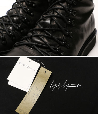 YOHJI YAMAMOTO POUR HOMME ホースレザートレッキングブーツ 24AW HO-E06-762 メンズ SIZE 04 ヨウジヤマモトプールオム