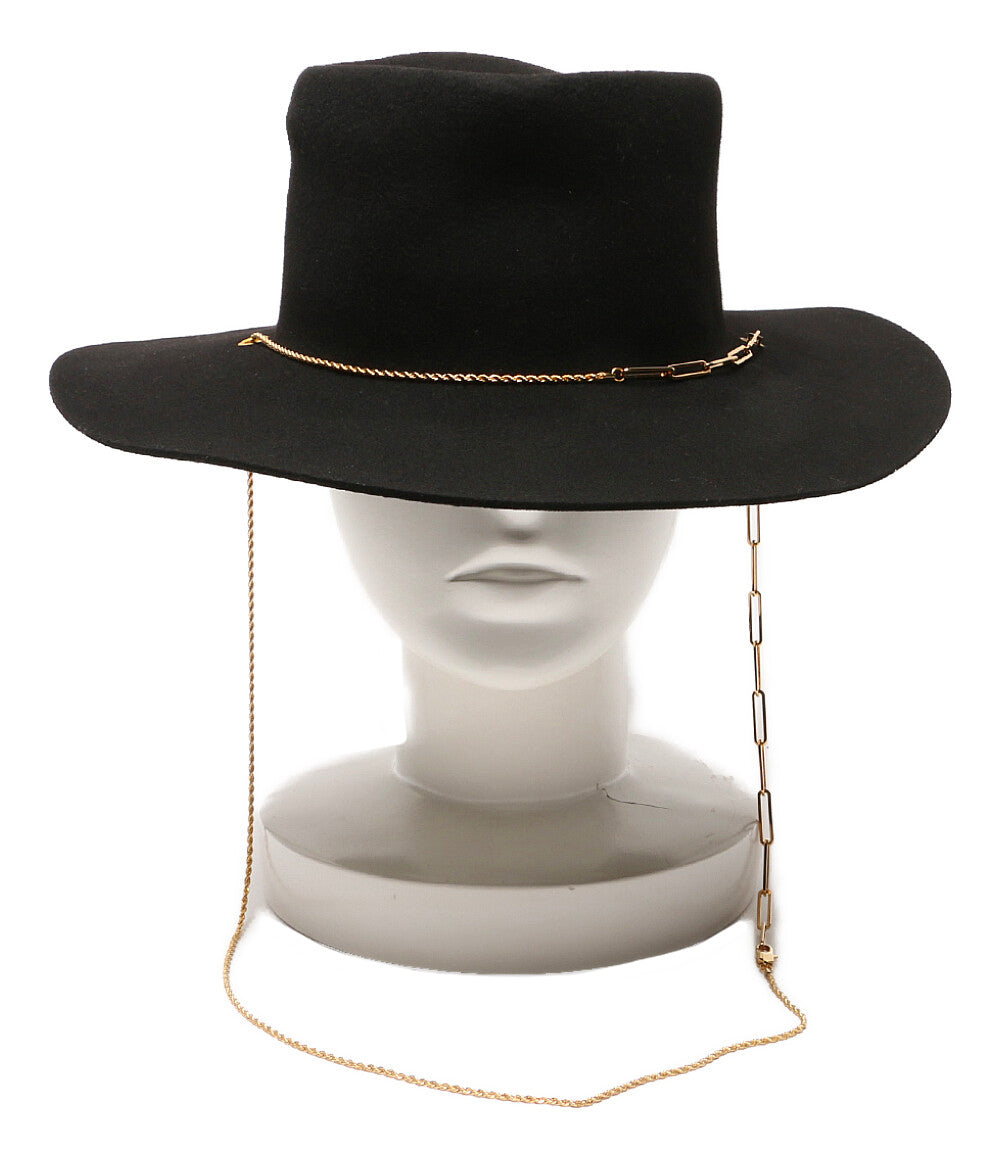 美品 VAN PALMA ヴァンパルマ ハット チェーン付きハット 1 レディース SIZE 58