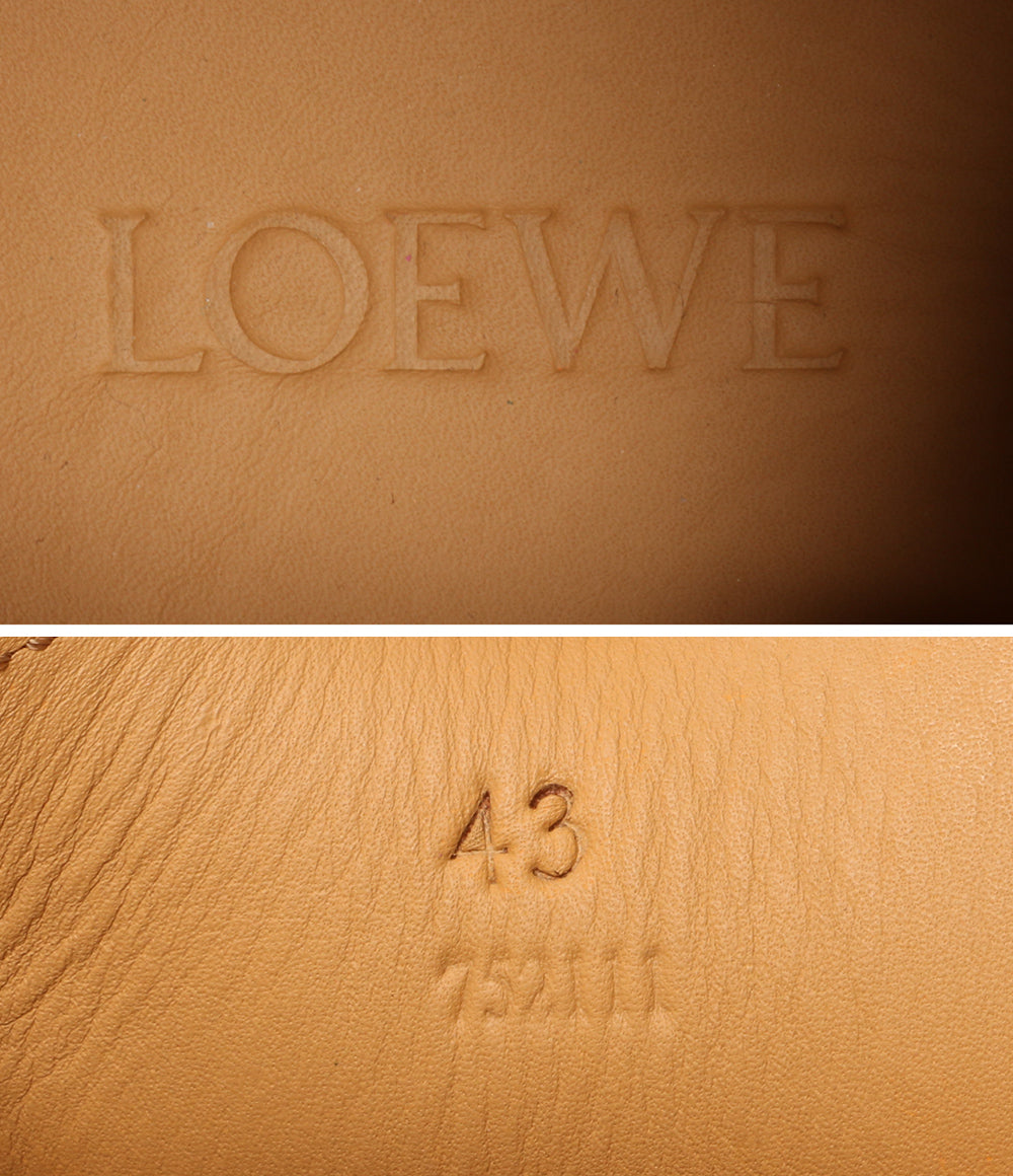 美品 LOEWE モカシンシューズ オレンジ メンズ SIZE 43 ロエベ