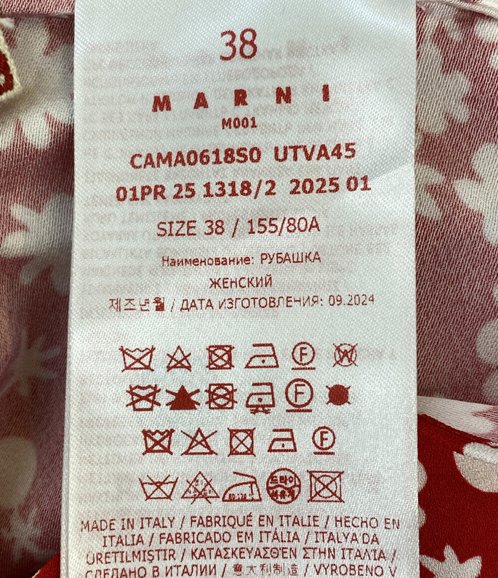 マルニ 美品 ノースリーブブラウス フローラル CAMA0618SOUTVA45 25SS CAMA0618S0 レディース SIZE 38 MARNI