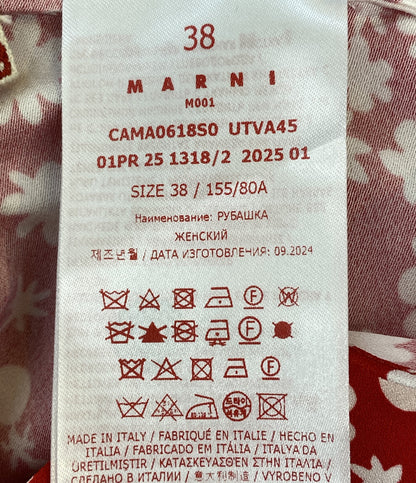 マルニ 美品 ノースリーブブラウス フローラル CAMA0618SOUTVA45 25SS CAMA0618S0 レディース SIZE 38 MARNI