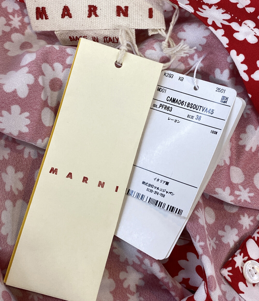 マルニ 美品 ノースリーブブラウス フローラル CAMA0618SOUTVA45 25SS CAMA0618S0 レディース SIZE 38 MARNI