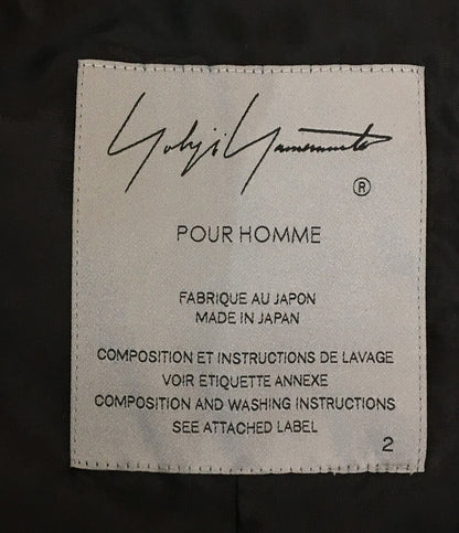 美品 YOHJI YAMAMOTO POUR HOMME ヨウジヤマモト プールオム ロングコート 24AW メンズ SIZE 2
