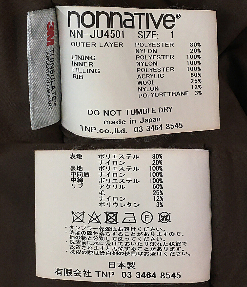 nonnative 中綿ジャケット TROOPER PUFF BLOUSON 24AW NN-JU4501 メンズ SIZE 1 ノンネイティブ