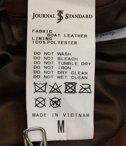 ジャーナルスタンダード ジャケット ゴートレザーカーコート 23AW メンズ SIZE M JOURNAL STANDARD