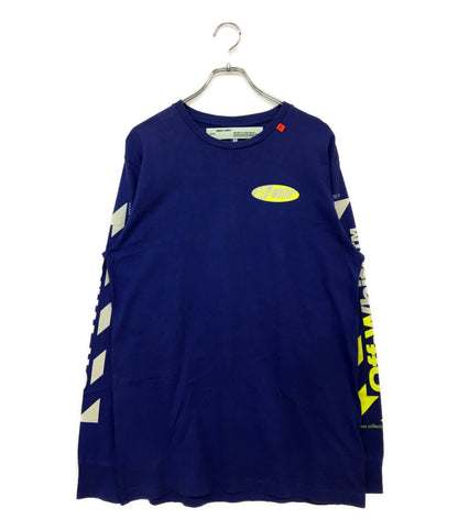 OFF-WHITE 長袖Tシャツ アロープリント メンズ SIZE L オフホワイト