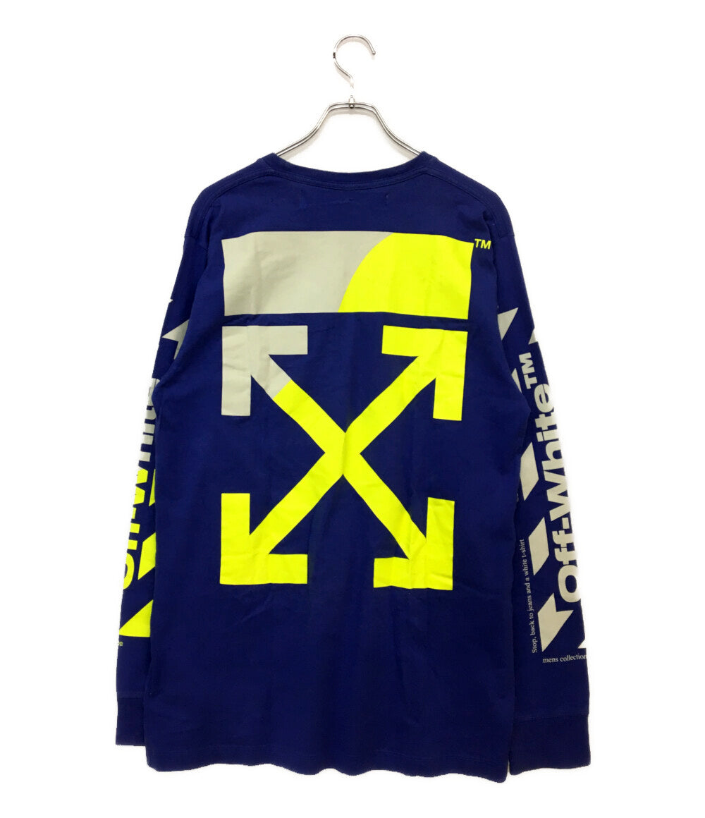 OFF-WHITE 長袖Tシャツ アロープリント メンズ SIZE L オフホワイト