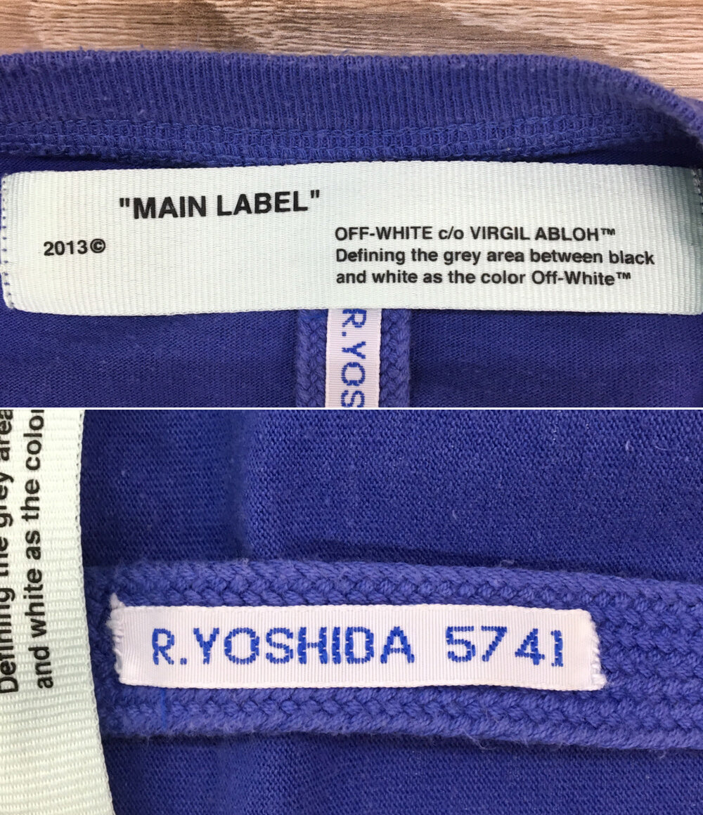 OFF-WHITE 長袖Tシャツ アロープリント メンズ SIZE L オフホワイト