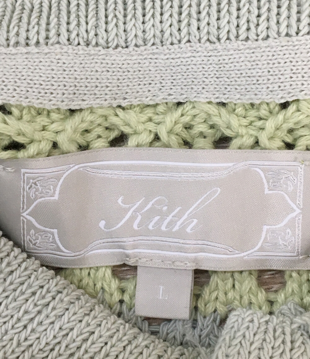 KITH キス 半袖ニット Crochet Curtis SHIRTS メンズ SIZE L
