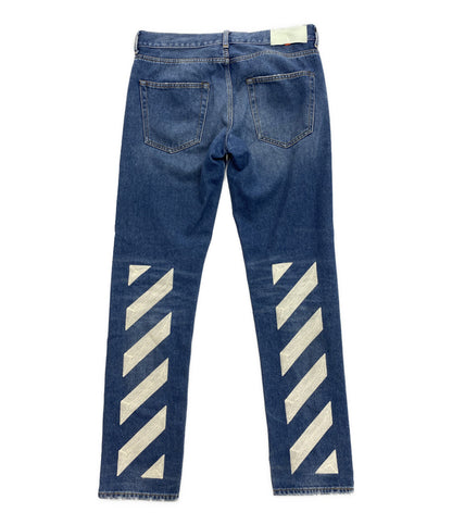 OFF-WHITE デニムパンツ ダイアゴナルスリムジーンズ OMYA001R20G66018 メンズ SIZE 32 オフホワイト