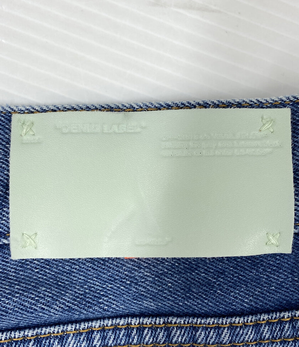 OFF-WHITE デニムパンツ ダイアゴナルスリムジーンズ OMYA001R20G66018 メンズ SIZE 32 オフホワイト