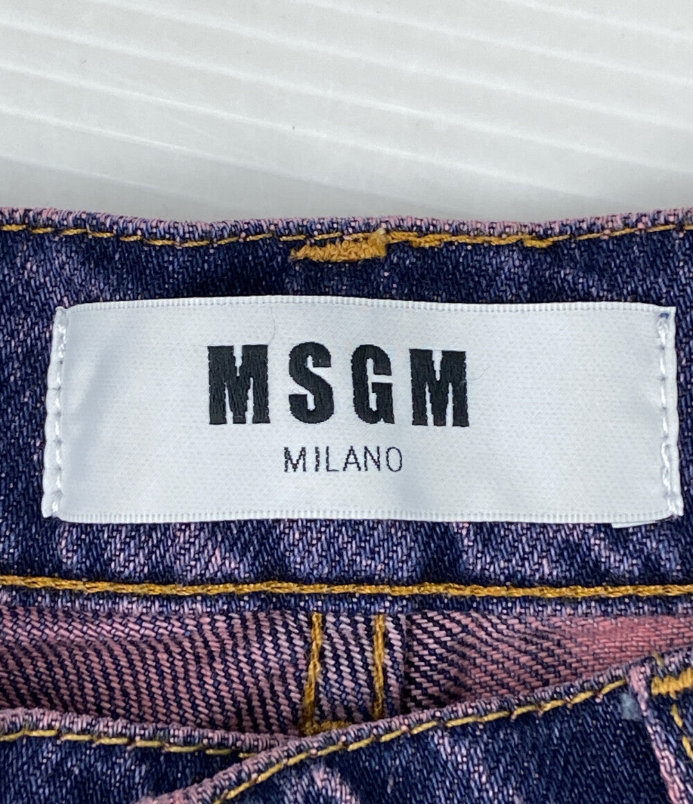 MSGM ショートパンツ ブリーチ加工バギーショーツ 2640MB45L メンズ SIZE 46 エムエスジーエム
