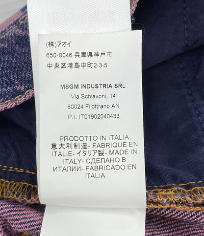 MSGM ショートパンツ ブリーチ加工バギーショーツ 2640MB45L メンズ SIZE 46 エムエスジーエム