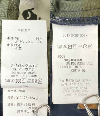 アベイシングエイプ パンツ タイガー刺繍 001PTF201009X メンズ SIZE M A BATHING APE