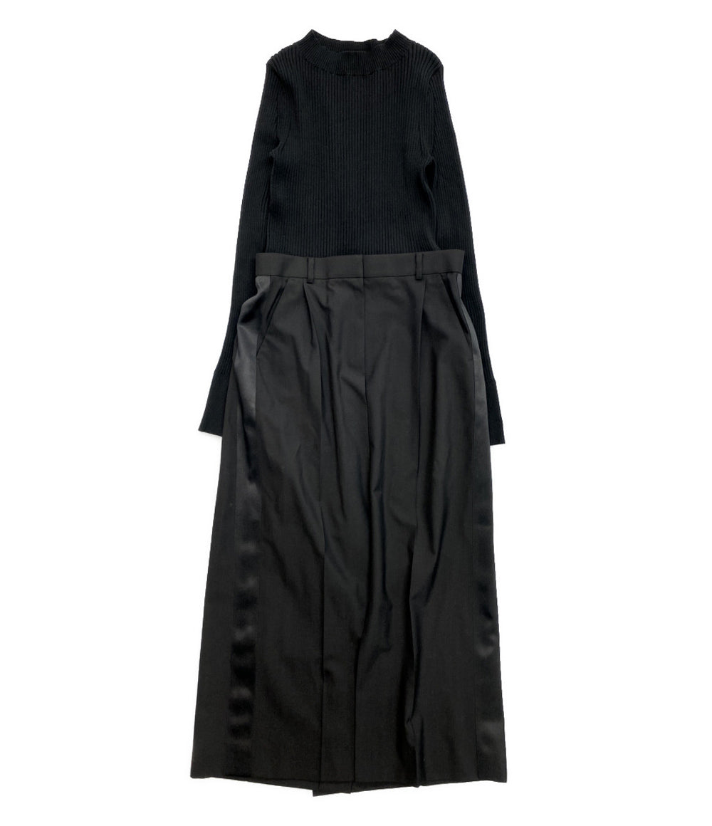 sacai 長袖ワンピース Suiting x Knit Dress 22-05909 レディース SIZE 3 サカイ