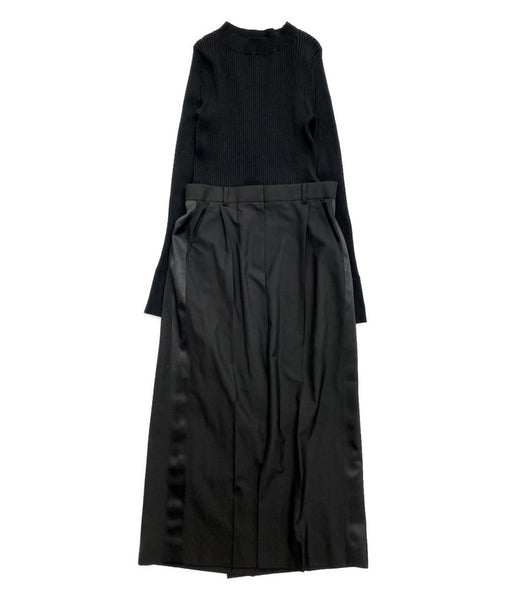 サカイ 長袖ワンピース Suiting x Knit Dress 22-05909 レディース