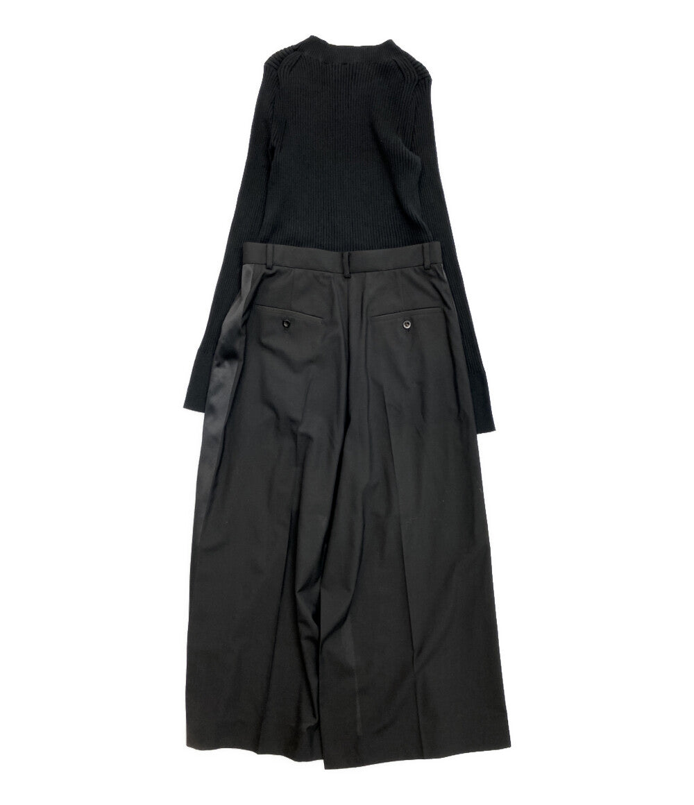 sacai 長袖ワンピース Suiting x Knit Dress 22-05909 レディース SIZE 3 サカイ