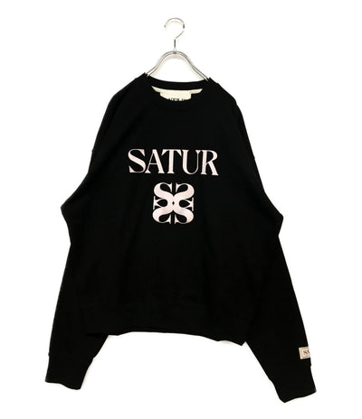 美品 SATUR セター スウェット Classic Logo Sweatshirt レディース SIZE M