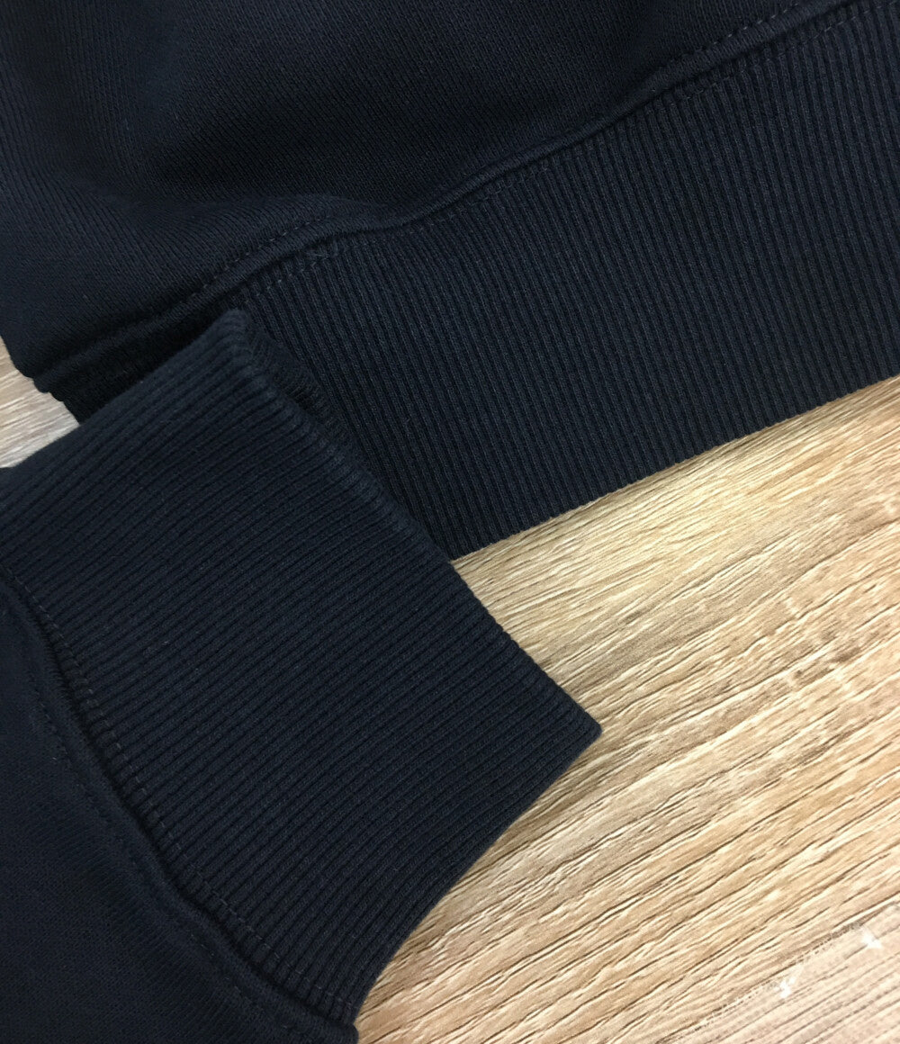 SATUR セター ロゴ刺繍スウェットシャツ ネイビー レディース SIZE M