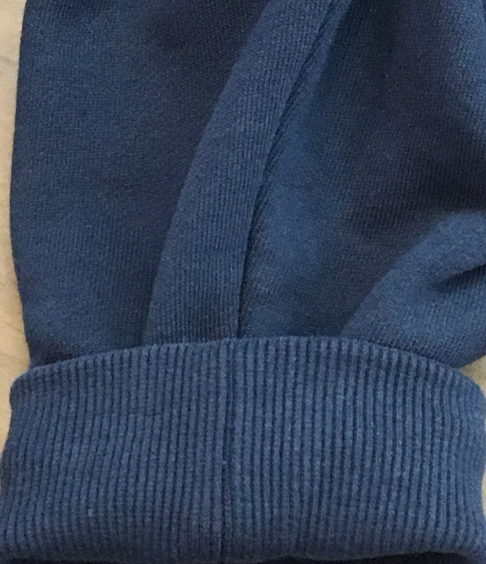 SATUR セター ロゴ刺繍スウェットシャツ ネイビー レディース SIZE M