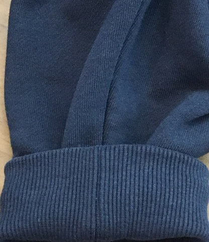 SATUR セター ロゴ刺繍スウェットシャツ ネイビー レディース SIZE M