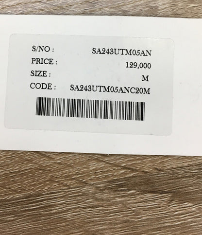 SATUR セター ロゴ刺繍スウェットシャツ ネイビー レディース SIZE M