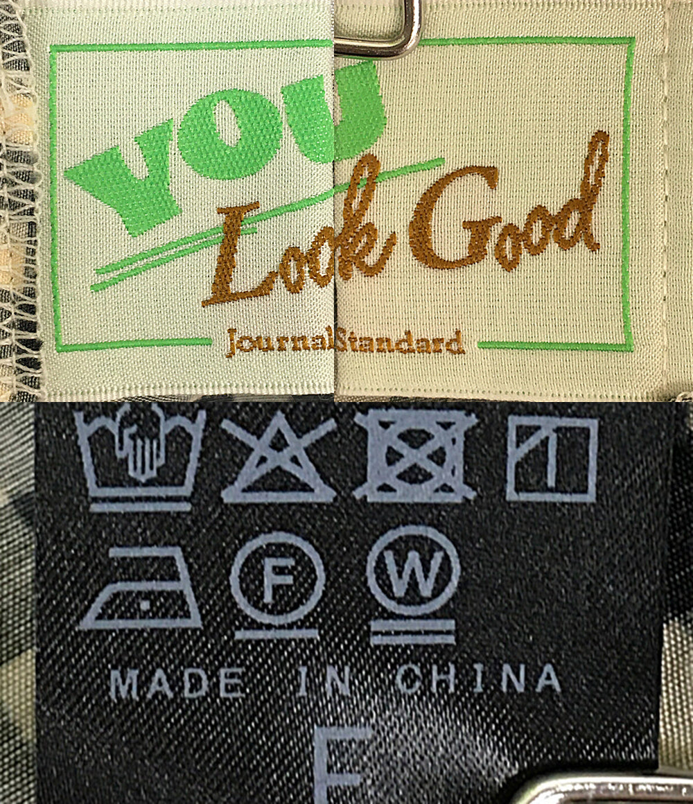 美品 YOU LOOK GOOD×JOURNAL STANDARD ユールックグッド キャミソール パターンドッキング プルオーバー レディース SIZE F ジャーナルスタンダード