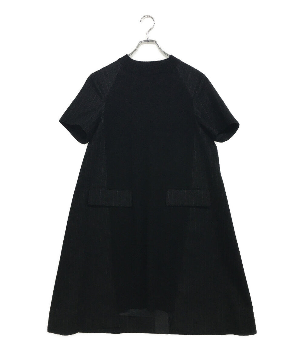 sacai 半袖ワンピース Chalk Stripe x Knit Dress 24年モデル 24-07419 レディース SIZE 2 サカイ