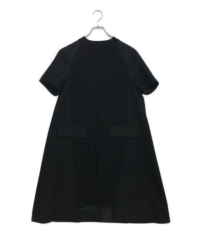 sacai 半袖ワンピース Chalk Stripe x Knit Dress 24年モデル 24-07419 レディース SIZE 2 サカイ