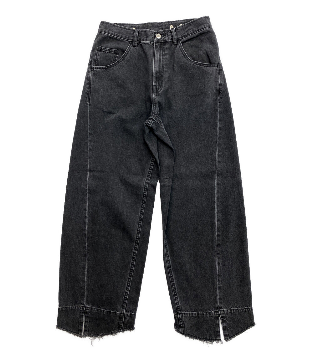 アダムエロペ 美品 ワイドデニムパンツ GAS-03022-C レディース SIZE 38 Adam et Rope