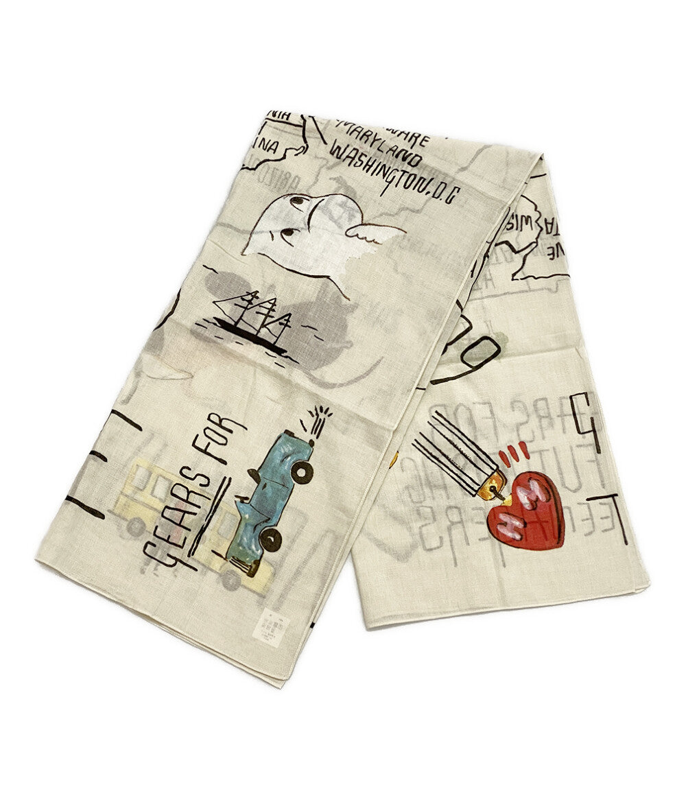 美品 ヒューマンメイド ストール Big Bandana Stole White レディース HUMAN MADE