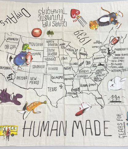 美品 ヒューマンメイド ストール Big Bandana Stole White レディース HUMAN MADE