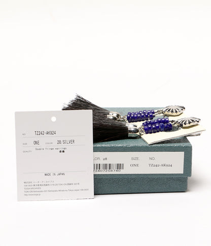 トーガアーカイブス イヤリング DOUBLE FRINGE EARRINGS レディース TOGA ARCHIVES