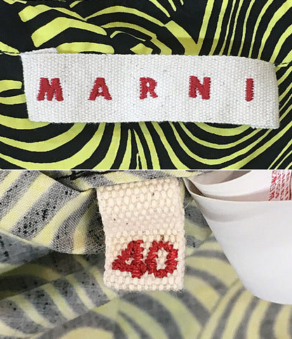 MARNI 長袖シャツ 総柄 イエロー I17CAMAZ59A00TCV61-FRY34 レディース SIZE 40 マルニ