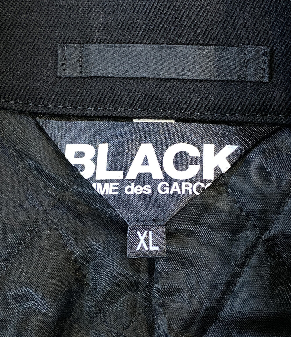 BLACK COMME des GARCONS 裾カットオフウールダブルコート 23AW 1L